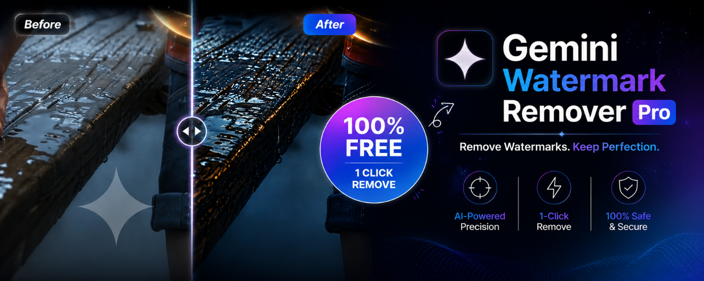 Gemini Watermark Remover Pro banner