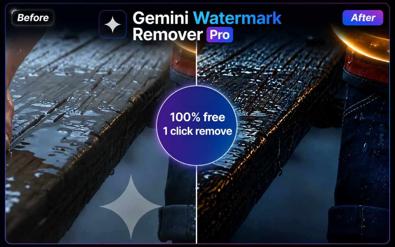 Gemini Watermark Remover Pro editor screenshot