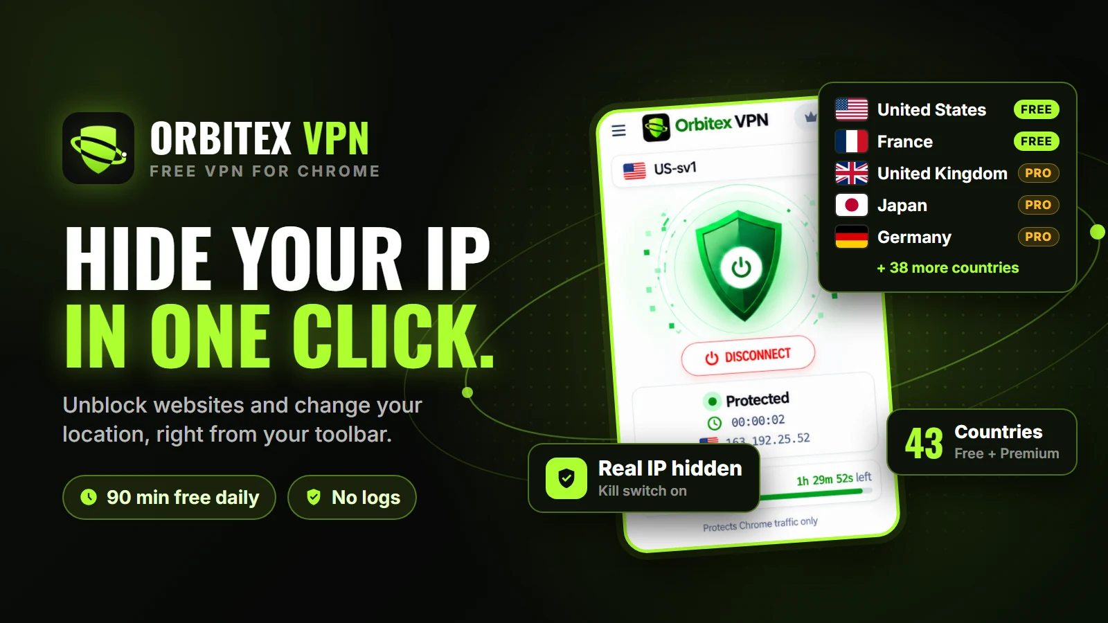 Orbitex VPN - Free VPN Proxy, Fast & Secure Preview