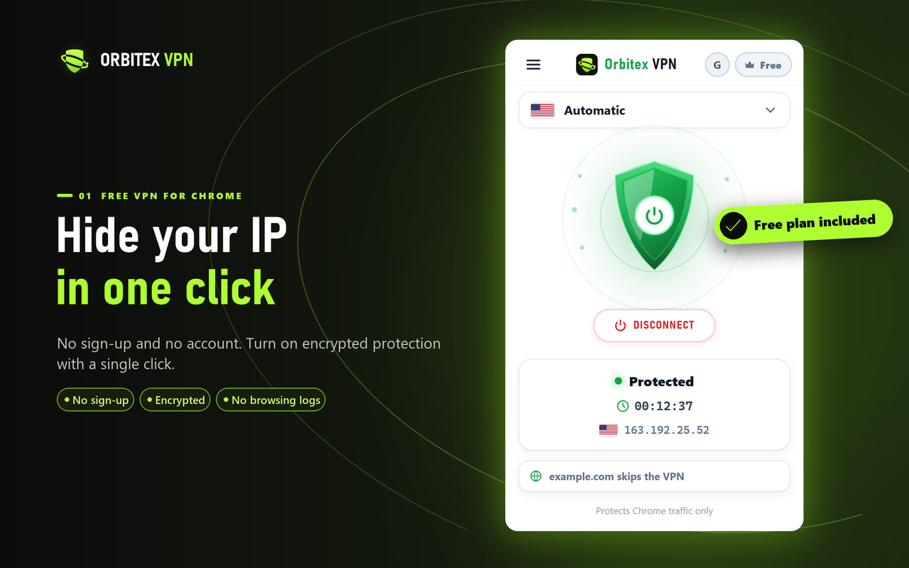 Orbitex VPN for Windows